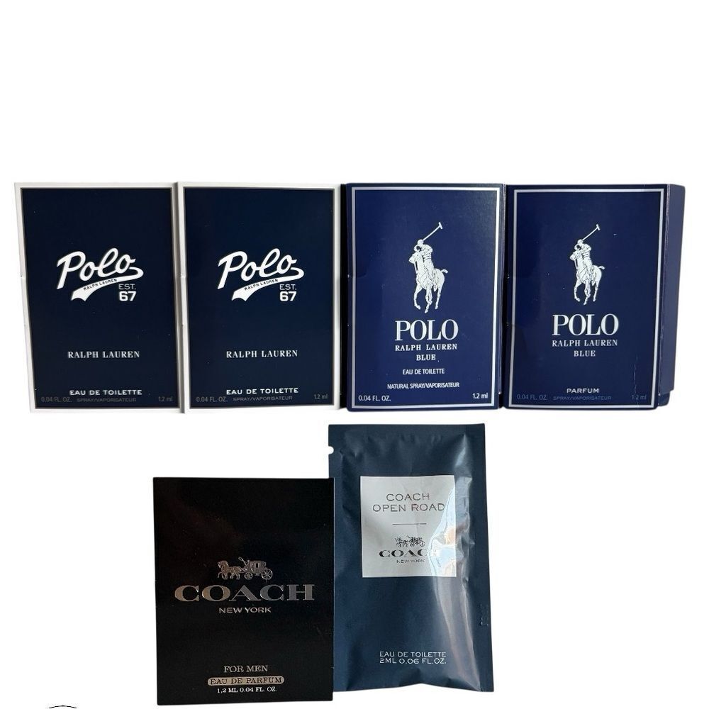 Ralph Lauren and Coach Fragrance Sampler Set, New